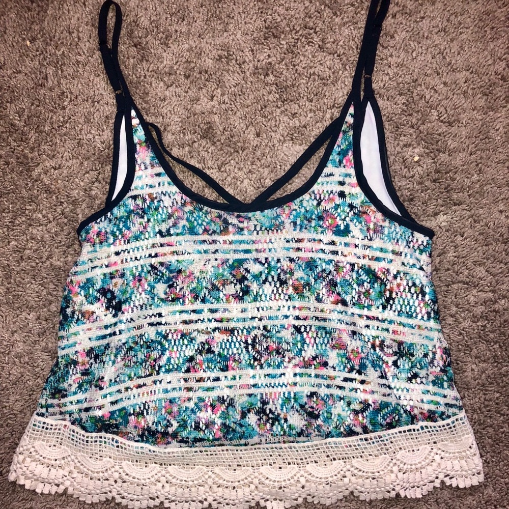 Colorful Lace Tank
